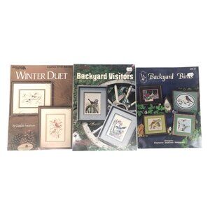 Cross Stitch Patterns Backyard Birds Backyard Visitors Winter Duet